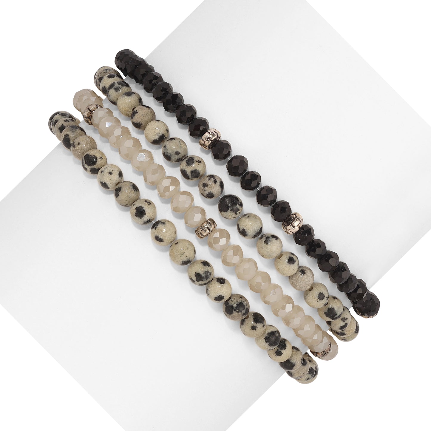 Gemstone & Crystal Beaded Bracelet Sets