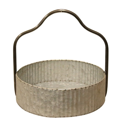 Galvanized Tray With Handle
