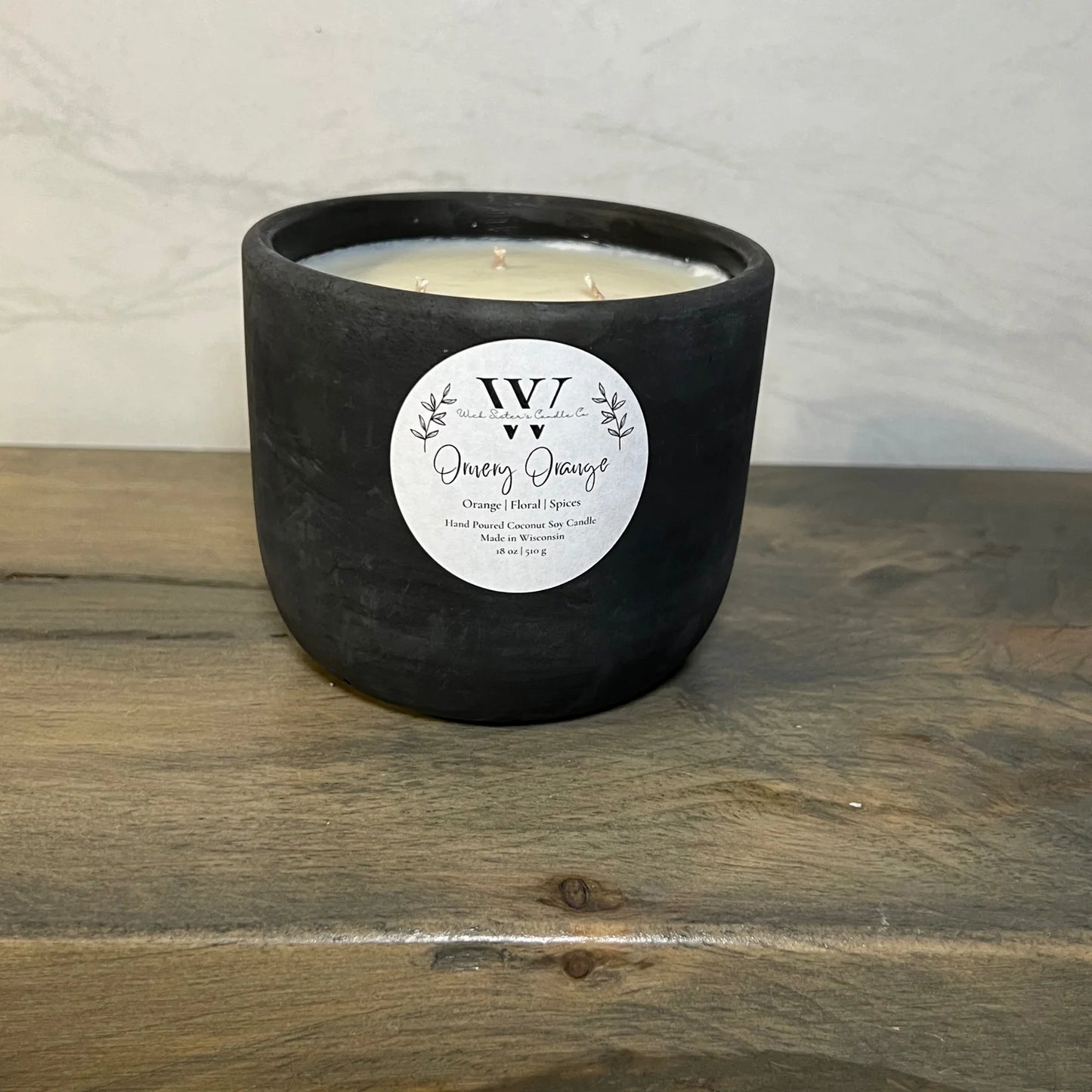 Wick Sister's Signature Concrete Candles