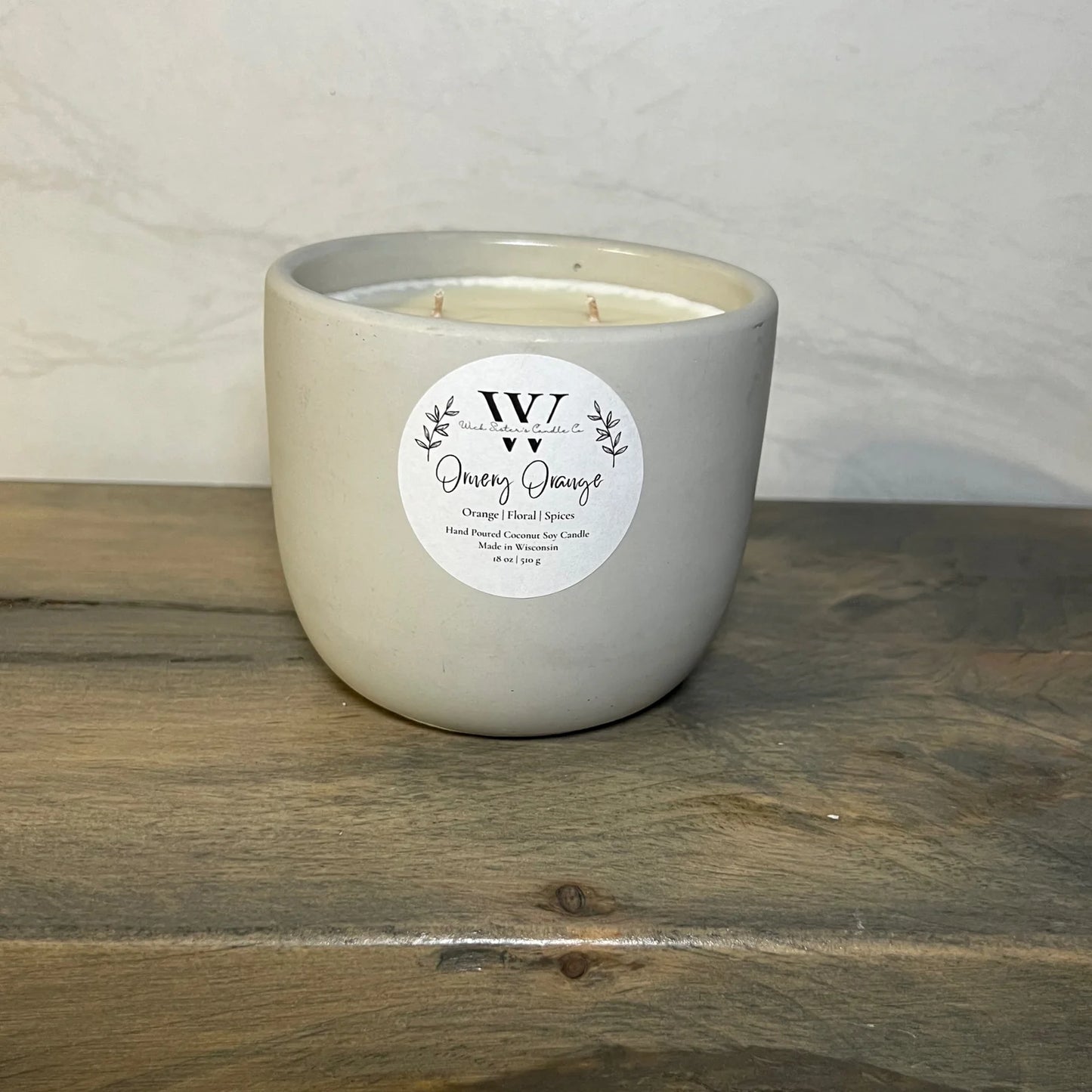 Wick Sister's Signature Concrete Candles
