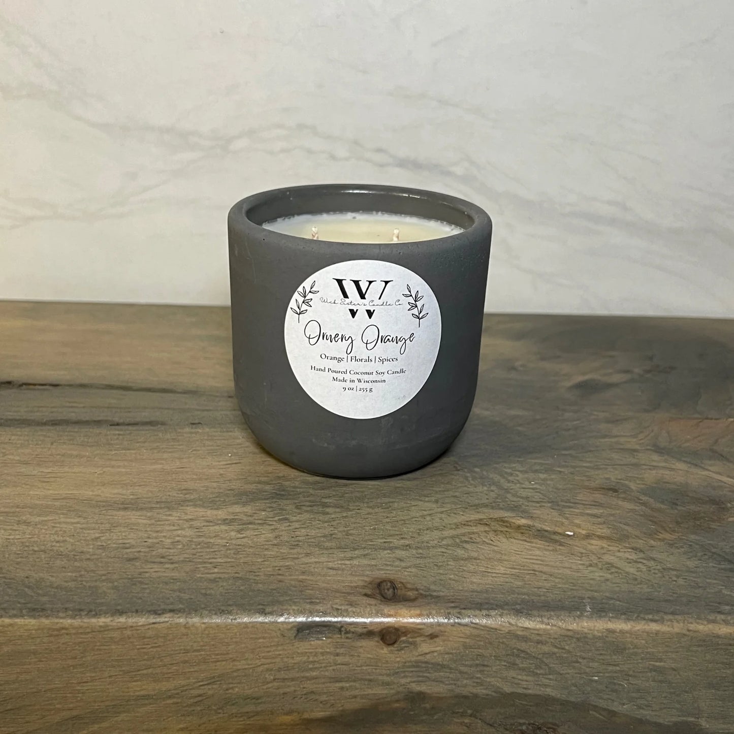 Wick Sister's Signature Concrete Candles