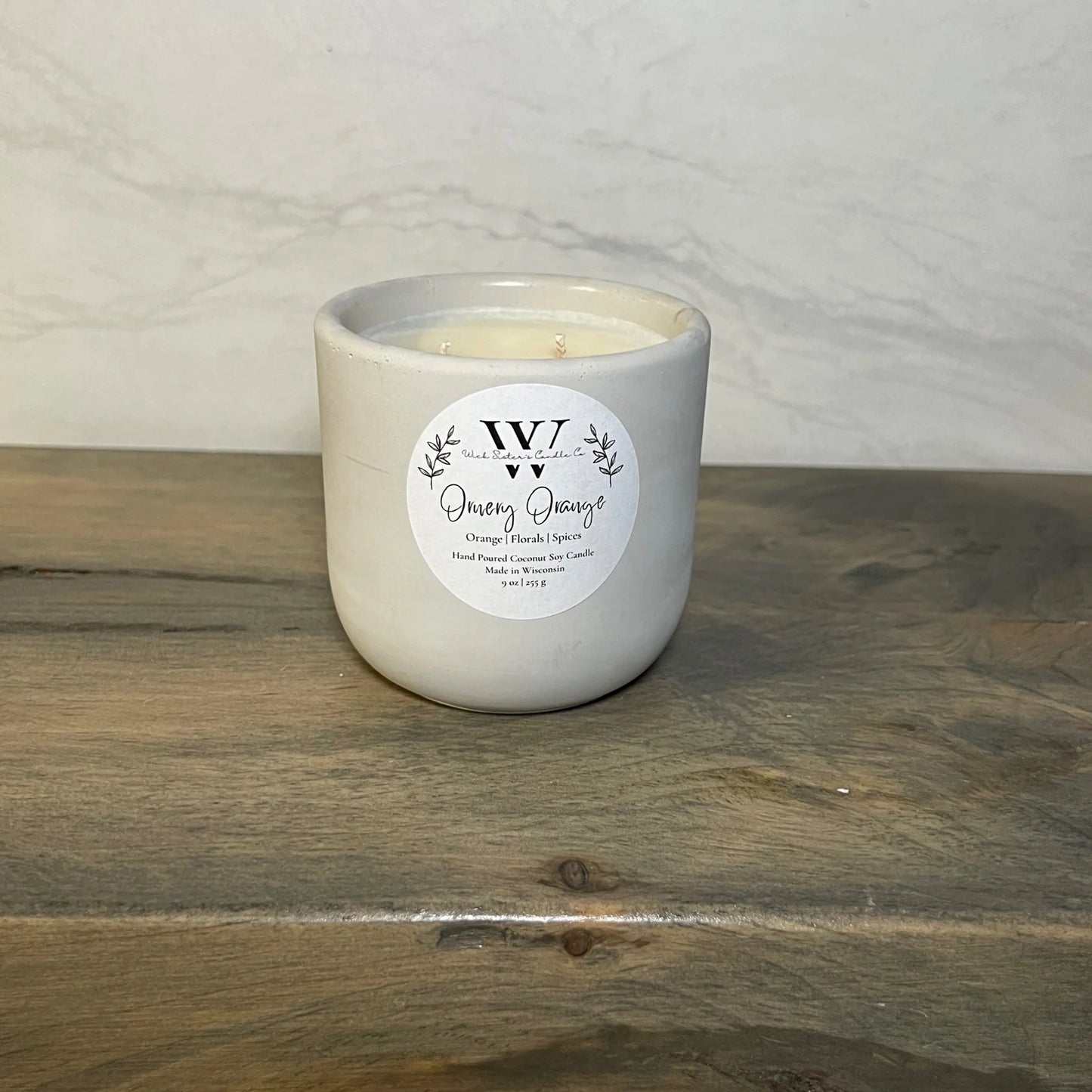 Wick Sister's Signature Concrete Candles