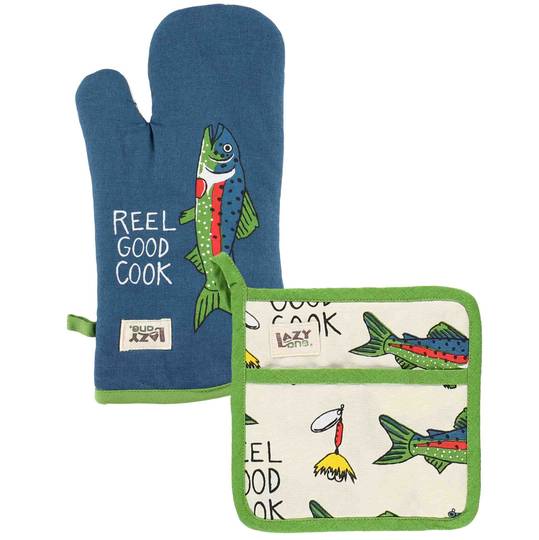 LazyOne Oven Mitt and Pot Holder