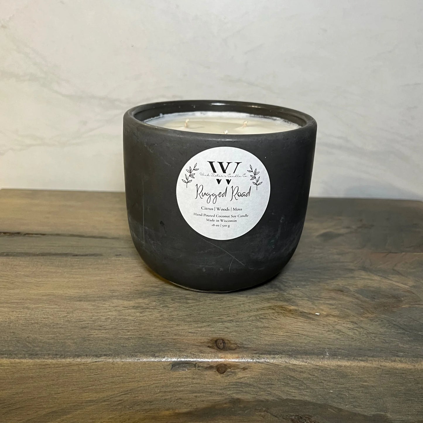 Wick Sister's Signature Concrete Candles