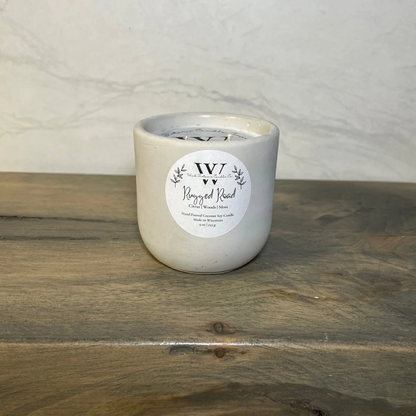 Wick Sister's Signature Concrete Candles