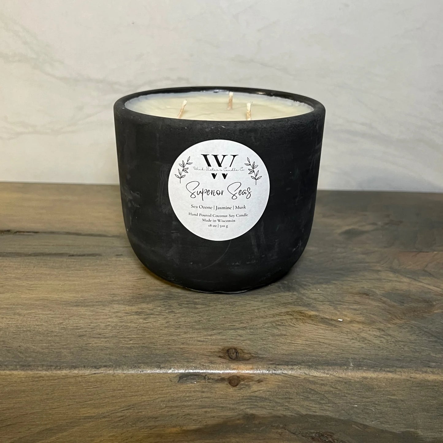 Wick Sister's Signature Concrete Candles