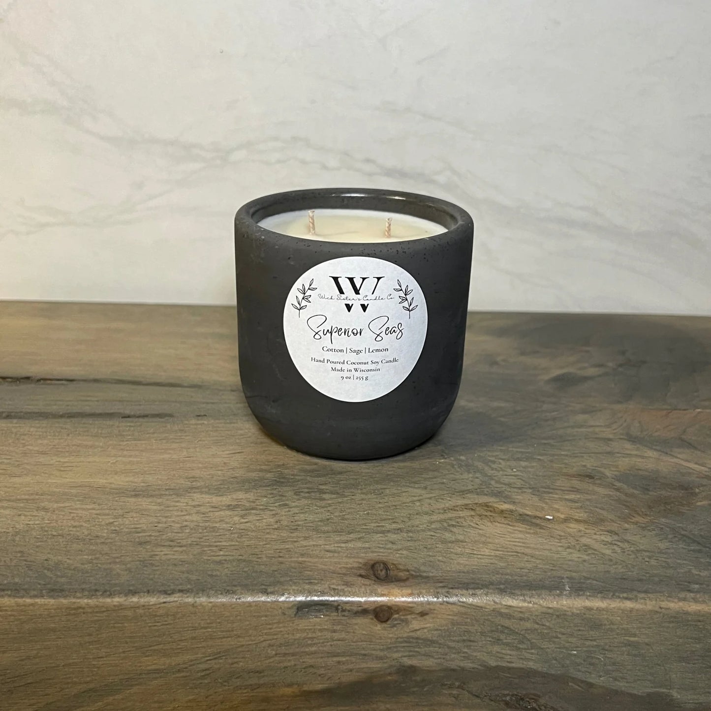 Wick Sister's Signature Concrete Candles