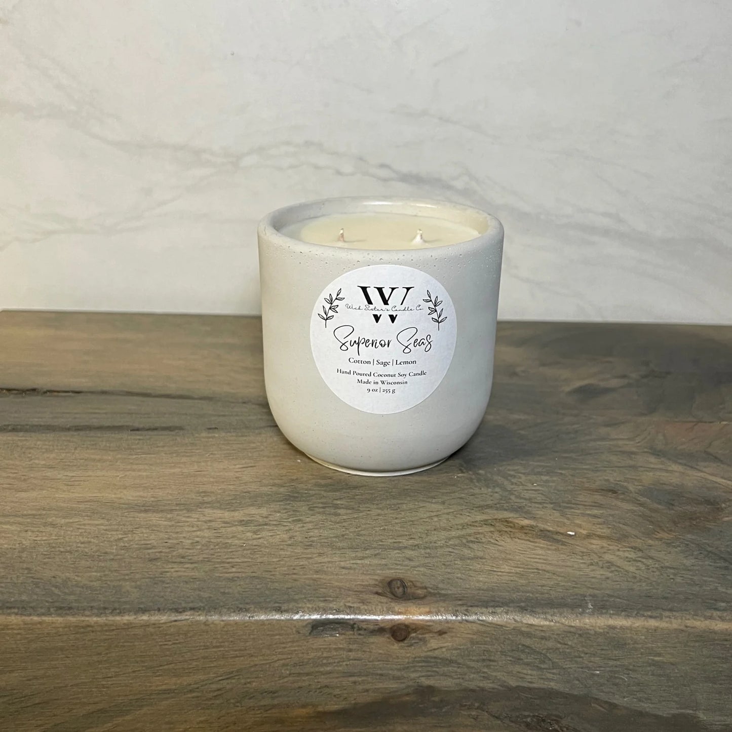 Wick Sister's Signature Concrete Candles