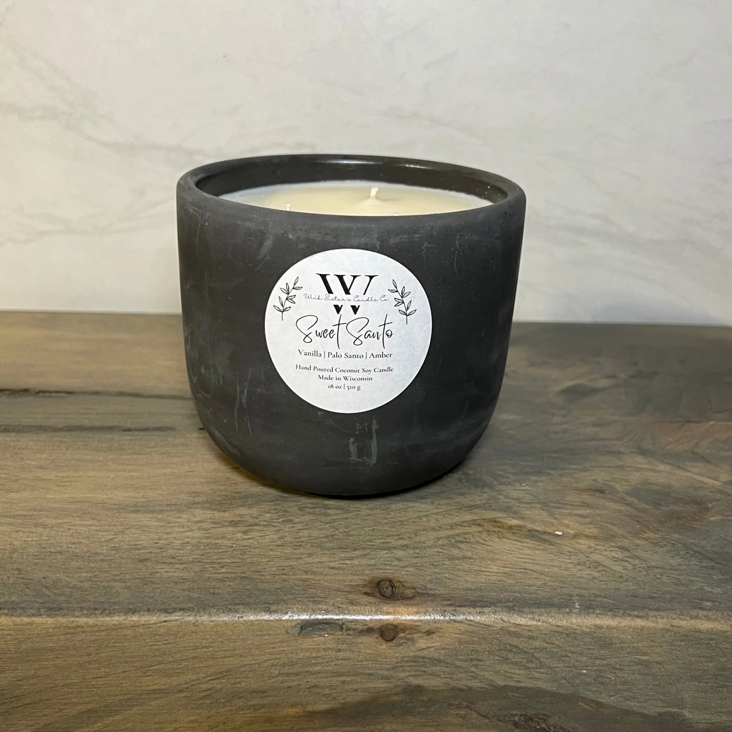 Wick Sister's Signature Concrete Candles