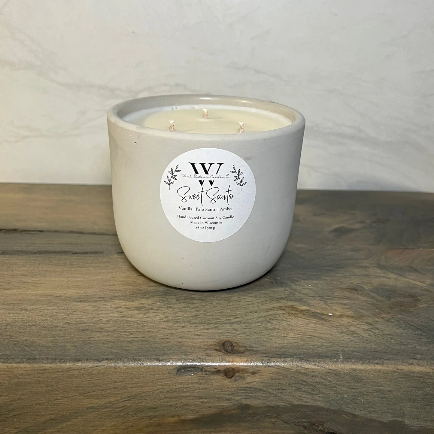 Wick Sister's Signature Concrete Candles
