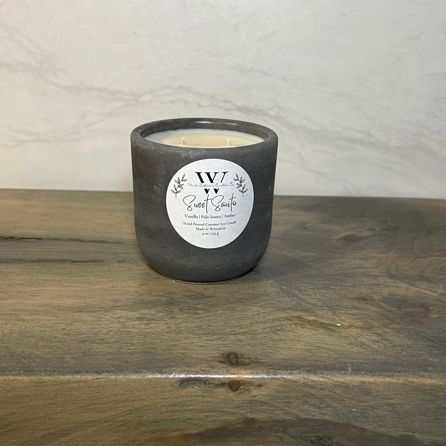 Wick Sister's Signature Concrete Candles
