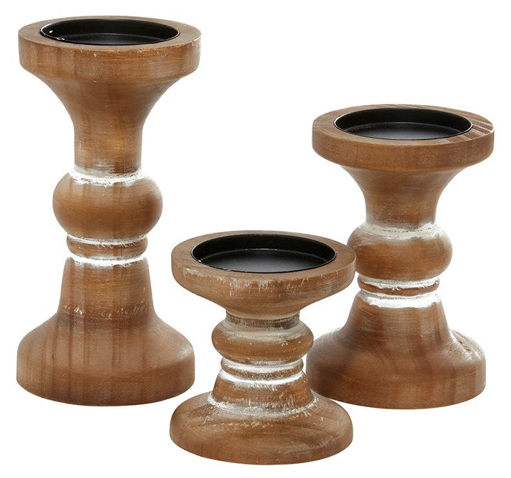 Wood Candleholders