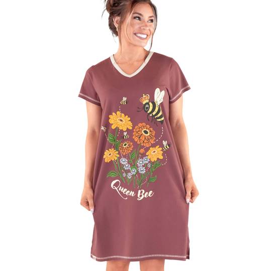 LazyOne Women's Vneck Nightshirt