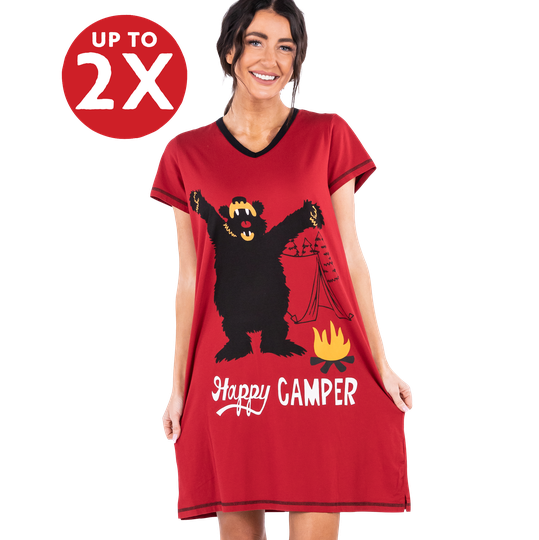 LazyOne Women's Vneck Nightshirt