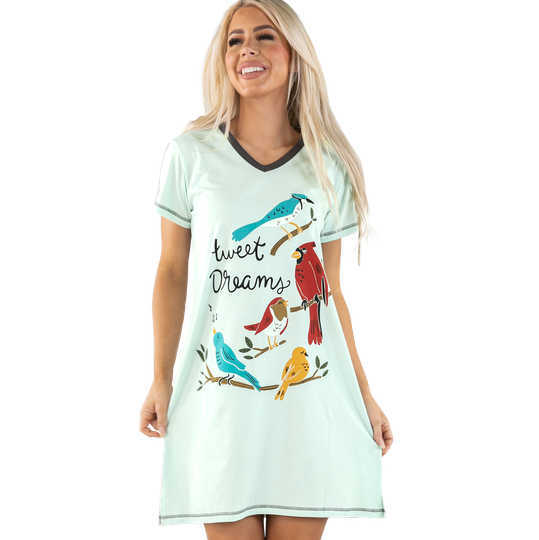 LazyOne Women's Vneck Nightshirt