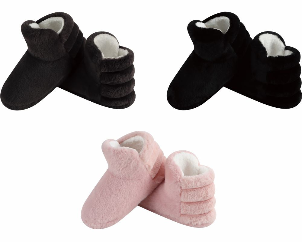Snoozies Deluxe Faux Fir Booties