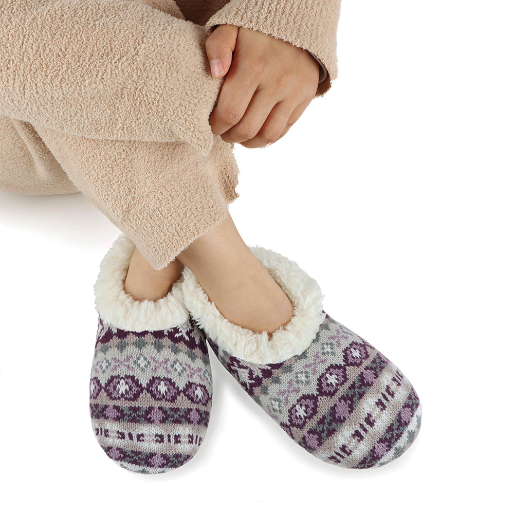 Snoozies Fairisle Cozy Slippers