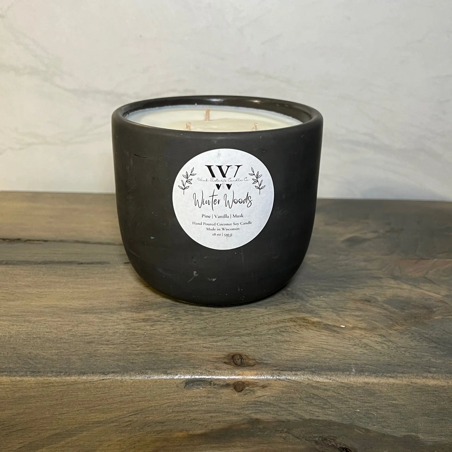 Wick Sister's Signature Concrete Candles