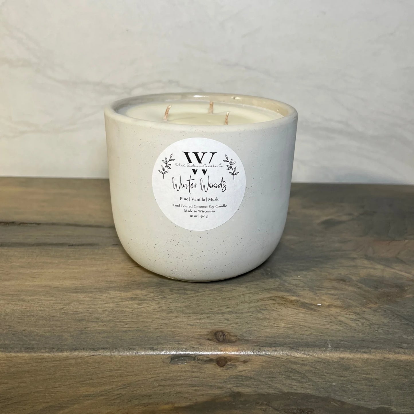 Wick Sister's Signature Concrete Candles