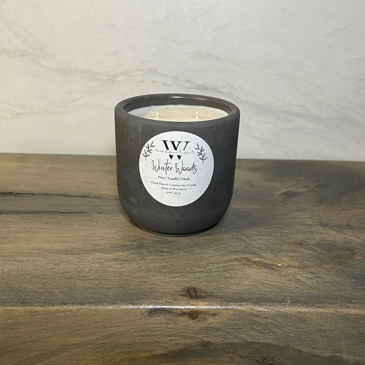 Wick Sister's Signature Concrete Candles