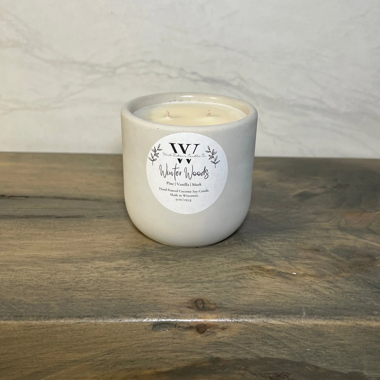 Wick Sister's Signature Concrete Candles