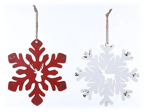 Deer Snowflake Ornament