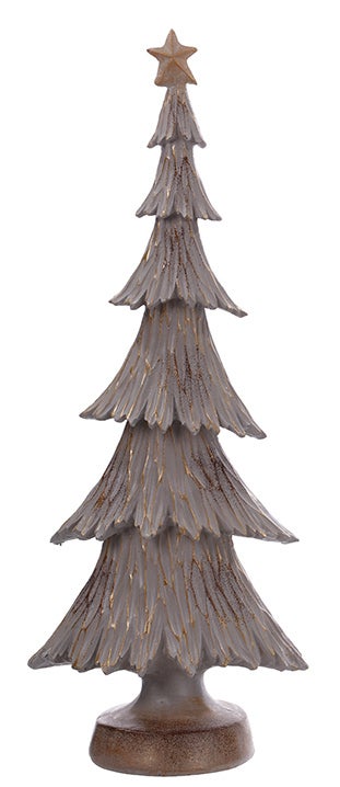 Gold & White Tree With Star