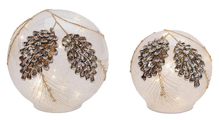 LED Pinecone Globe
