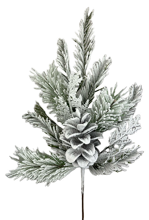 Bear Mountain Flocked Spray