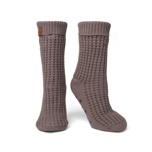 Britt's Knits Juneau Waffle Knit Slipper Socks
