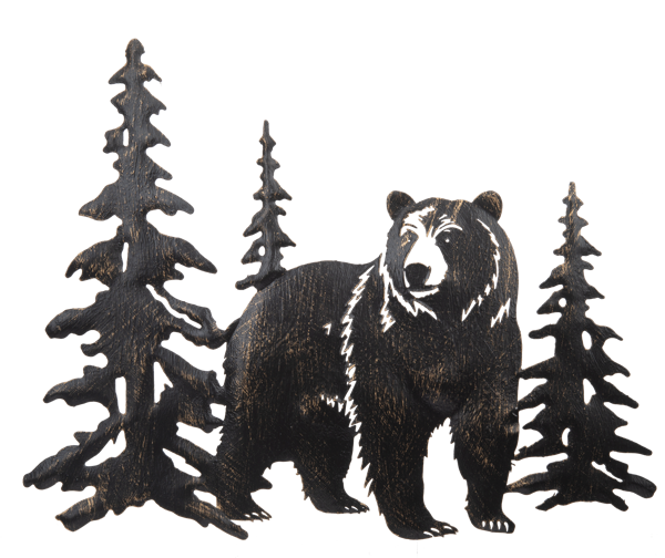 Laser Cut Bear Wall Hanging Decor