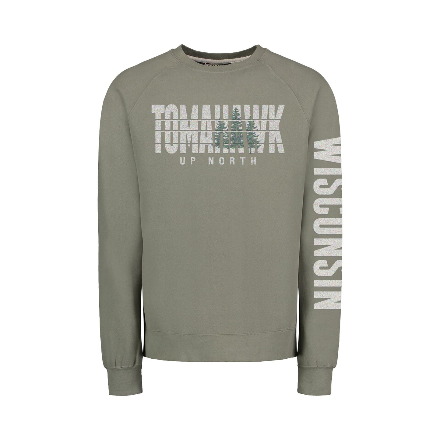 Tomahawk Up North Flocked Vintage Fleece Crewneck