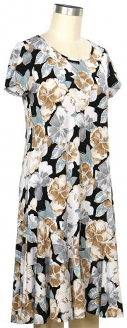 N Touch Short Sleeve Bernadette Floral Print Dress