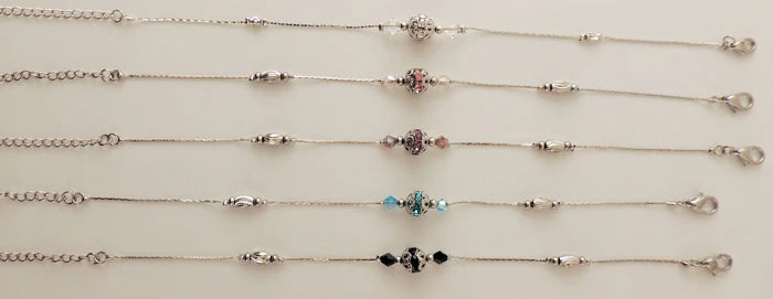 Ornate Crystal Anklet