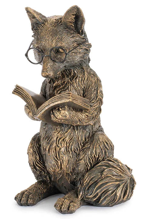 Golden Reading Fox With Book