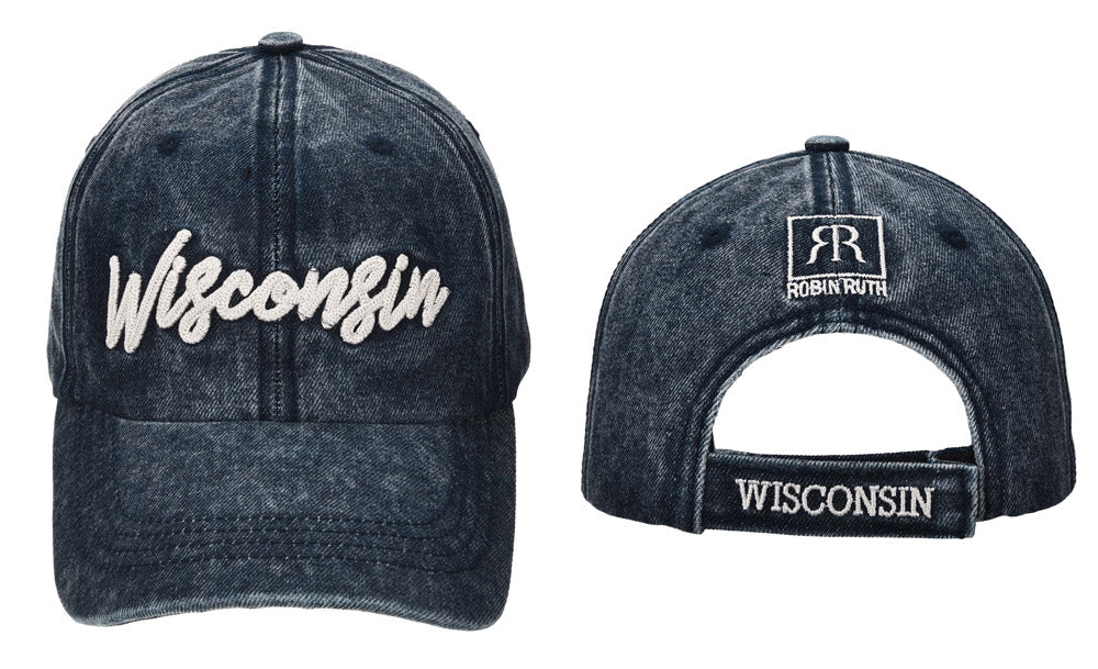 Wisconsin Denim Baseball Hat