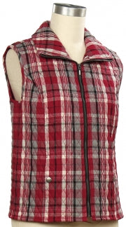 Southern Lady Catalina Quilted Plaid Vest