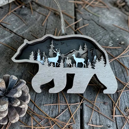3D Layered Wood Ornaments