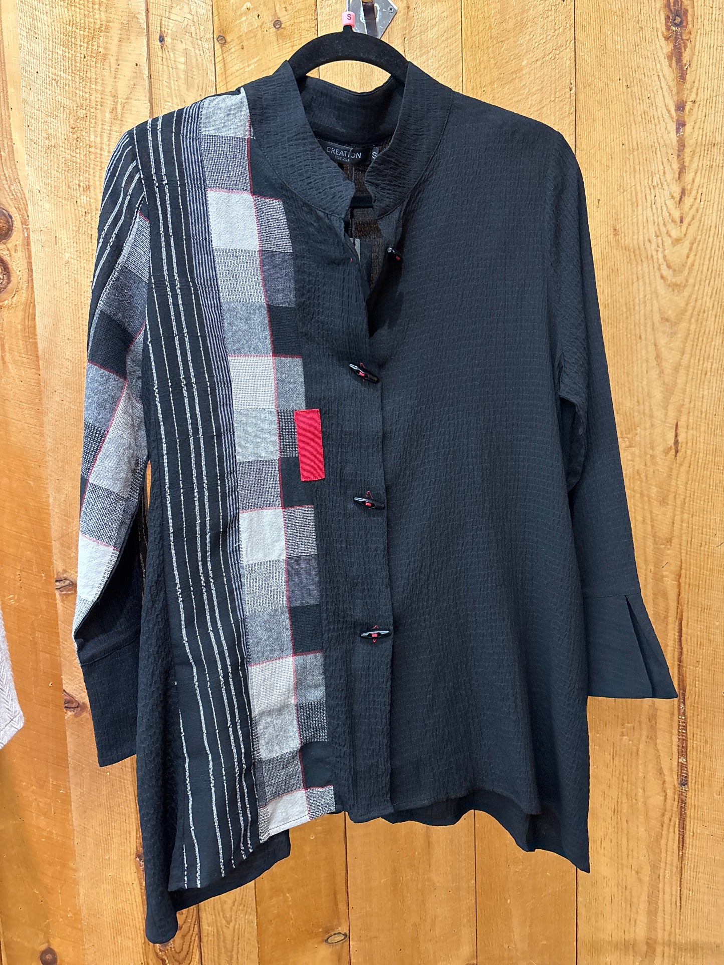 Creation Black Button Up Blouse