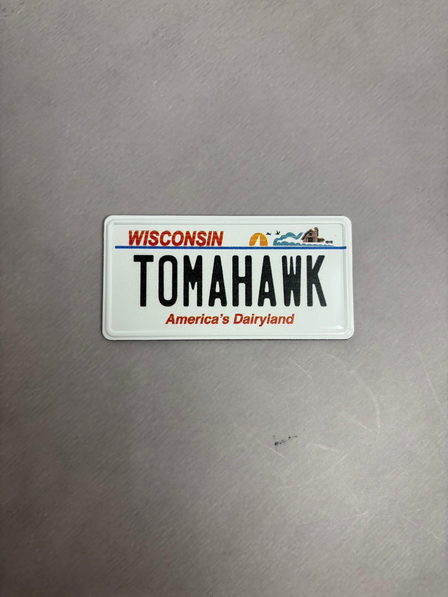 Tomahawk License Plate Magnet