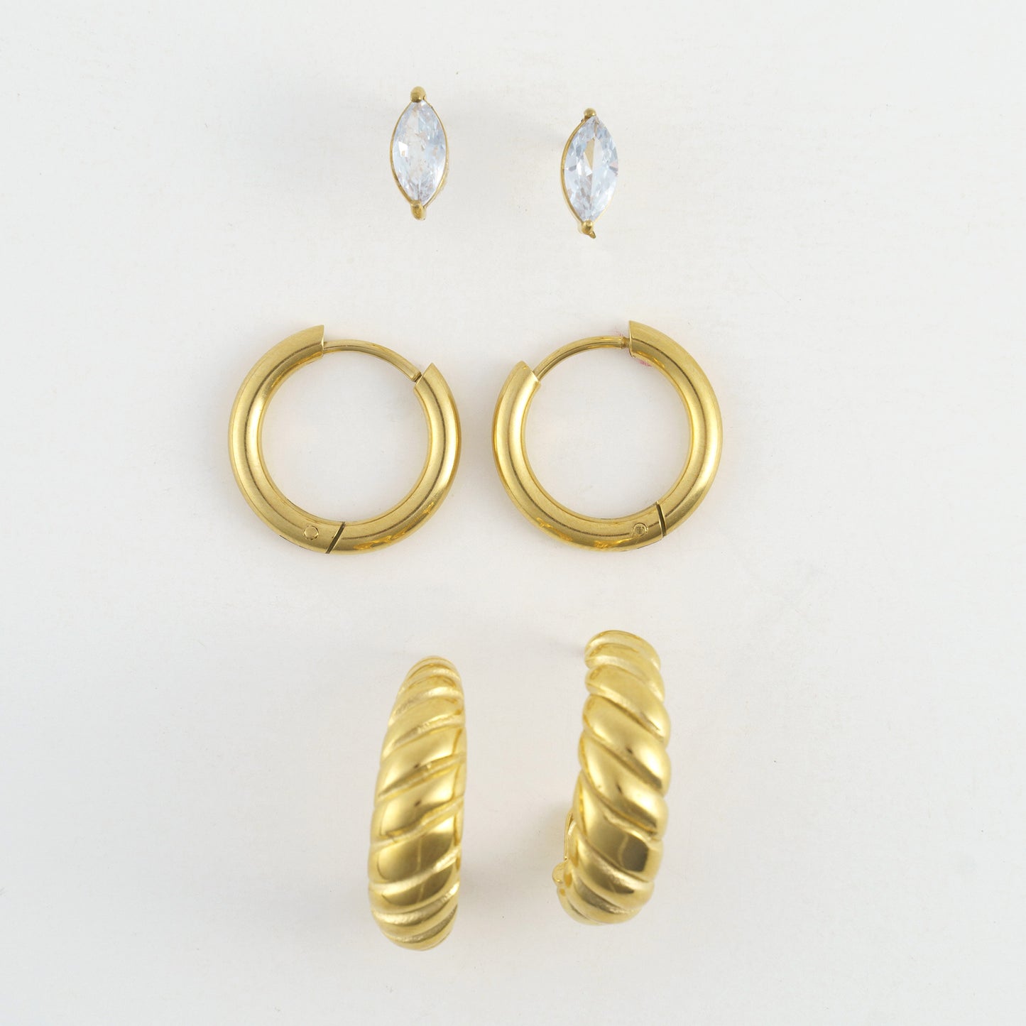 Narelle Waterproof Jewelry - Trio Earrings