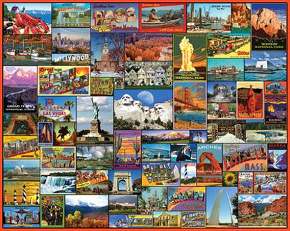 White Mountain 1000 Pieces Puzzles