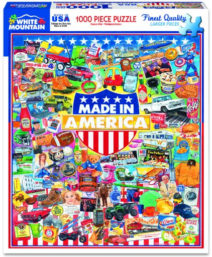 White Mountain 1000 Pieces Puzzles