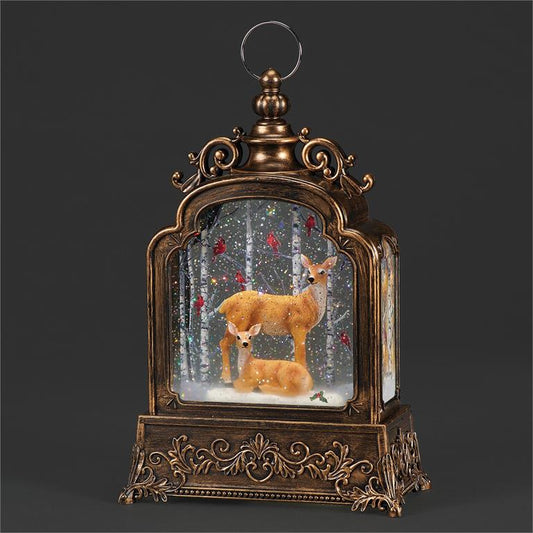 Deer Family Lighted Swirl