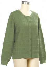 Southern Lady Hayden Solid Print Sweater