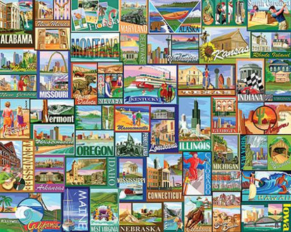 White Mountain 1000 Pieces Puzzles