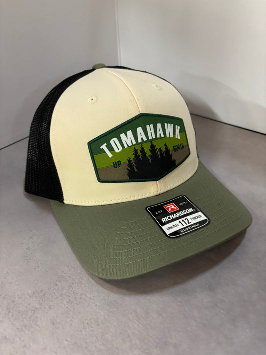 Richardson Snapback Tomahawk Up North Patch Hat