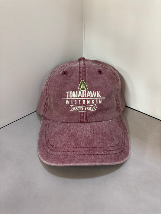 Pigment-Dyed Cap - Tomahawk Wisconsin Estd 1891