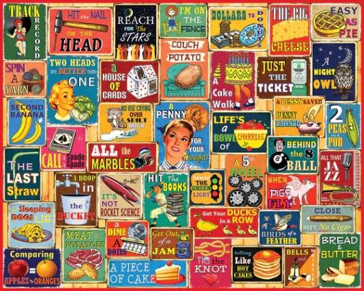 White Mountain 1000 Pieces Puzzles