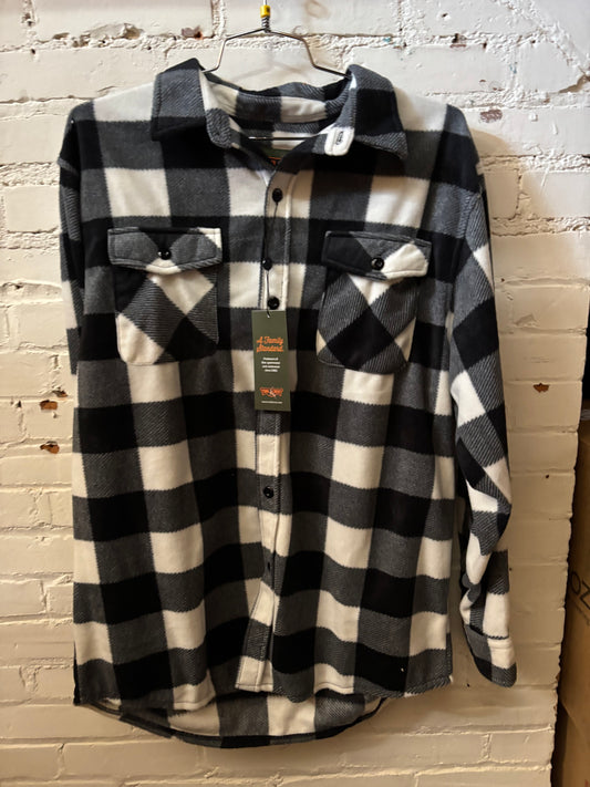 Buffalo Plaid Button Up Jacket